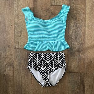 Janela Bay High Waisted Tankini Swim Suit